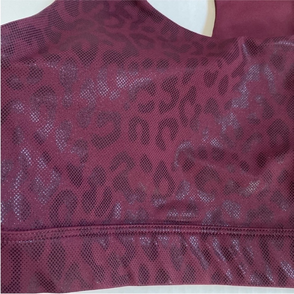 All Fenix Sports Bra size Medium Burgundy Red - Picture 2 of 7